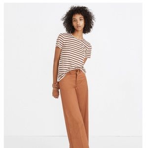 Madewell Metallic Stripe Crewneck Tee